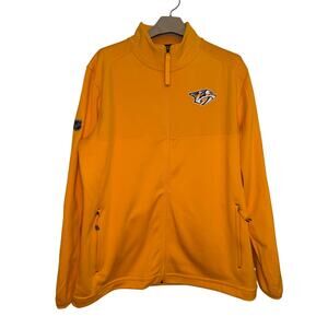 Nashville Predators Fanatics Pro Rink Coaches Full Zip Jacket Gold Mens SIZE XL